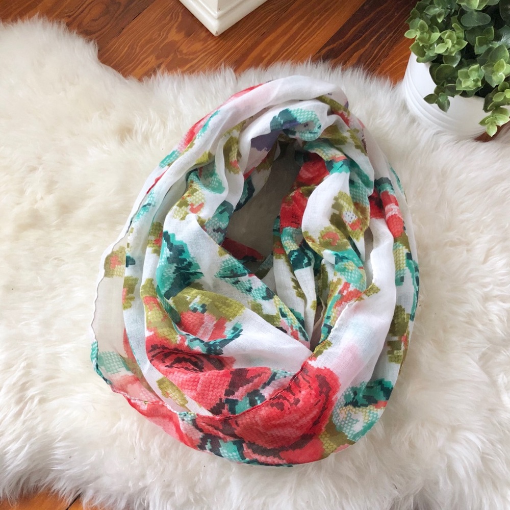 Nordstrom BP Bright Floral Infinity Scarf